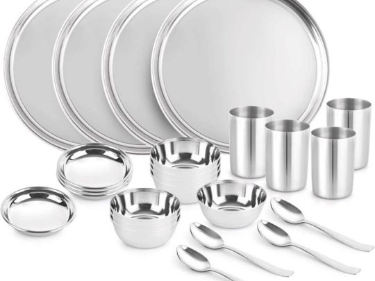 Cello Stainless Steel Dinner Plate